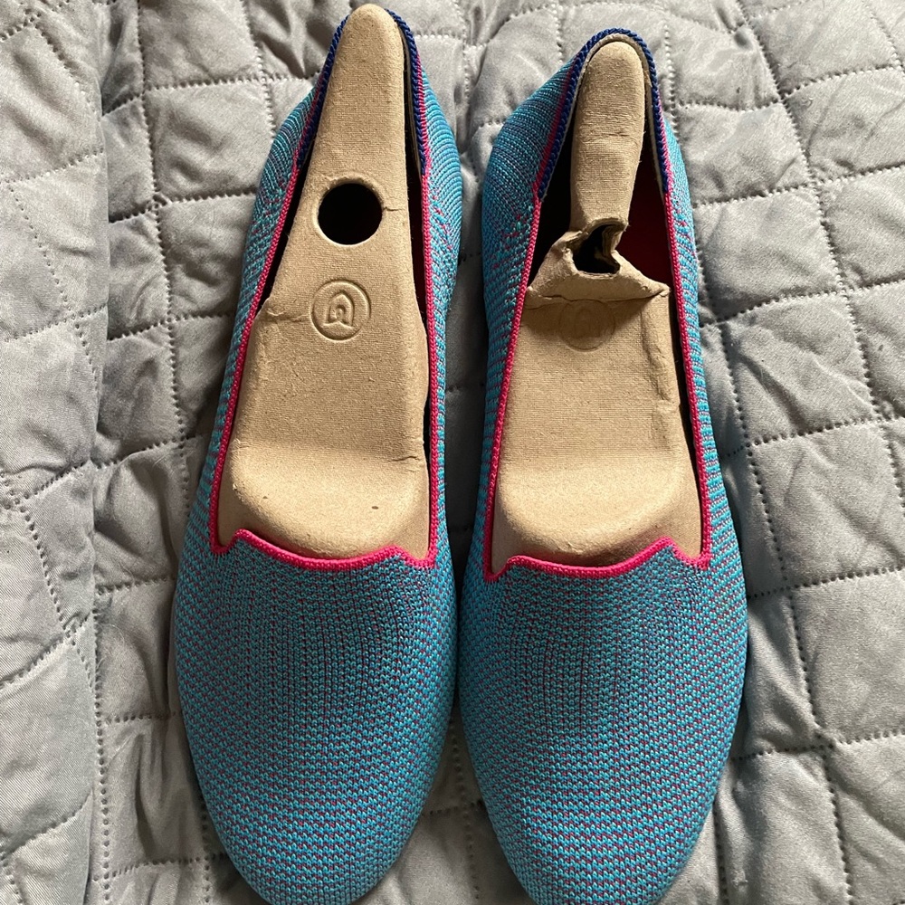 Rothy’s bluebell triple stitch loafers size 11